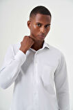 Bisse Regular Fit Açık Gri Klasik Erkek Gömlek GM23K232055_D54