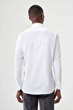 Bisse Regular Fit Beyaz Klasik Erkek Gömlek GM23K232033_D01