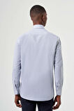 Bisse Regular Fit Mavi Klasik Erkek Gömlek GM23K232045_D35
