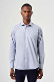 Bisse Regular Fit Mavi Klasik Erkek Gömlek GM23K232045_D35