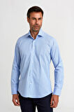 Bisse Regular Fit Mavi Klasik Erkek Gömlek GM23K232031_D35