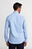 Bisse Regular Fit Mavi Klasik Erkek Gömlek GM23K232031_D35