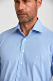 Bisse Regular Fit Mavi Klasik Erkek Gömlek GM23K232031_D35
