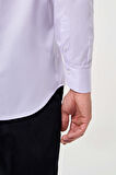 Bisse Regular Fit Lila İtalyan Yaka Klasik Erkek Gömlek GM23K232025_D44