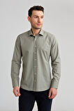 Bisse Regular Fit Yeşil Klasik Erkek Gömlek GM23K232074_D47