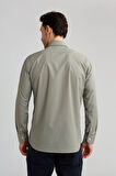 Bisse Regular Fit Yeşil Klasik Erkek Gömlek GM23K232074_D47