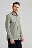 Bisse Regular Fit Yeşil Klasik Erkek Gömlek GM23K232074_D47