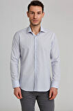Bisse Regular Fit Gri Klasik Erkek Gömlek GM23K232074_D55