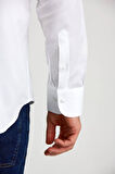 Bisse Regular Fit İtalyan Beyaz Erkek Gömlek GM23K232078_D01