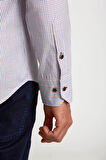 Bisse Modern Fit Paşa Yaka Düğmeli Spor Bordo Erkek Gömlek GMKRA0122300200_D25