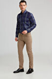 Bisse Regular Fit 5 Cepli Camel Gabardin Spor Erkek Pantolon PNSGBR122301300_D20