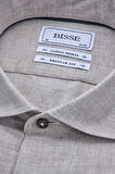 Bisse Regular Fit İtalyan Yaka Bej Erkek Gömlek GMFLN0222303221_D07