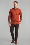 Bisse Casuel Regular Fit Spor Pamuk Kiremit Erkek Gömlek GMGBR2023001_D26
