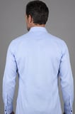Bisse İtalyan Klasik Regular Fit Pamuk Açık Mavi Erkek Gömlek GMKLS092230017_D33