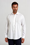 Bisse Regular Fit Beyaz Klasik Erkek Gömlek GMKLS0922300102_D01