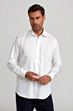Bisse Regular Fit Beyaz Klasik Erkek Gömlek GMKLS0922300102_D01