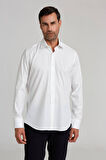 Bisse Regular Fit Beyaz Klasik Erkek Gömlek GMKLS0922300119_D01