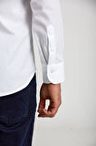 Bisse Regular Fit Pötikare Beyaz Erkek Gömlek GM23K232095_D01