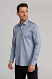 Bisse Platinium Regular Fit Mavi Erkek Gömlek PLTG018_D35