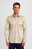 Bisse Platinium Regular Fit Bej Erkek Gömlek PLTG024_D07