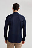 Bisse Platinium Regular Fit Koyu Lacivert Gri Gömlek PLTG026_40