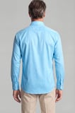 Bisse Regular Fit Paşa Yaka Pamuk Turkuaz Erkek Gömlek GMOK3PS22400001_D31