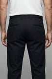 Bisse Siyah Pamuk Cepli Pilesiz Spor Pantolon PNS24Y24108_D99
