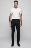 Bisse Siyah Pamuk Cepli Pilesiz Spor Pantolon PNS24Y24108_D99
