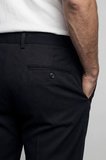 Bisse Siyah Pamuk Cepli Pilesiz Spor Pantolon PNS24Y24108_D99