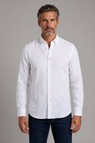 Bisse BeYaz Grubu Regular Fit Keten Cepsiz Paşa Yaka Gömlek GMKTN3PS224015_D01