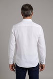 Bisse BeYaz Grubu Regular Fit Keten Cepsiz Paşa Yaka Gömlek GMKTN3PS224015_D01