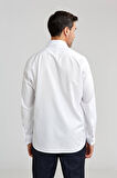 Bisse Regular Fit Beyaz Klasik Erkek Gömlek GMKLS1KC224007_D01
