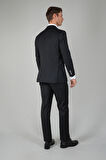 Bisse Erkek 6 Drop Mono Yaka Çift Yırtmaçlı Takım Elbise Sıyah PTK24YNOS001_D99