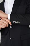 Bisse Erkek 6 Drop Mono Yaka Çift Yırtmaçlı Takım Elbise Sıyah PTK24YNOS001_D99