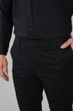 Bisse Siyah Pamuk Polyester Doğal Pilesiz Spor Pantolon PNS24K24007_D99