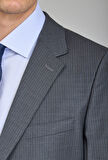 Bisse Mono Yaka, Çift Yırtmaçlı, Slim Fit Gri 6 Drop Erkek Takım Elbise  PTK24K24213_D55