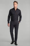 Bisse Modern Fit Klasik Yaka Siyah Cepsiz Erkek Gömlek GMKLS4KC242058_D99