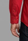 Bisse Kırmızı Regular Fit Pamuk Yılbaşı Gömlek GMYLB001_D24