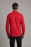 Bisse Kırmızı Regular Fit Pamuk Yılbaşı Gömlek GMYLB001_D24
