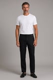 Bisse Siyah Keten Bağcıklı Lastikli Spor Pantolon PNS25Y25106_D99