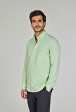 Bisse UZUN KOL PAŞA YAKA CEPSİZ GÖMLEK Yeşil GMCZG250080_E47