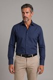 Bisse Lacivert Regular Fit Modern Pamuk Cepsiz Klasik Yaka Uzun Gömlek GMKLS250066_C39