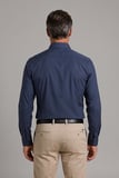 Bisse Lacivert Regular Fit Modern Pamuk Cepsiz Klasik Yaka Uzun Gömlek GMKLS250066_C39
