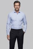 Bisse Mavi Regular Fit Pamuk Cepsiz Açık Uzun İtalyan Yaka Gömlek GMEKS252113_33