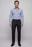 Bisse Mavi Regular Fit Pamuk Cepsiz Koyu Uzun İtalyan Yaka Gömlek GMEKS252113_36