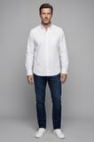 Bisse Erkek Regular Fit Uzun Kol  Beyaz Gömlek GMKTN250016_D01