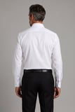 Bisse Beyaz Regular Fit Cepsiz Klasik Uzun Yaka Saten Gömlek GMKLS252188_D01