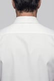 Bisse Beyaz Regular Fit Cepsiz Klasik Uzun İtalyan Yaka Saten Gömlek GMKLS252184_D01