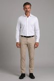 Bisse Beyaz Regular Fit Cepsiz Uzun Yaka Gömlek GMKLS252182_D01