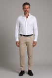 Bisse Beyaz Regular Fit Cepsiz Klasik Uzun İtalyan Yaka Gömlek GMKLS252181_D01
